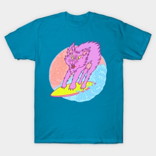 Surfer Cat Pisittu Aresti - by Miskel Design T-Shirt